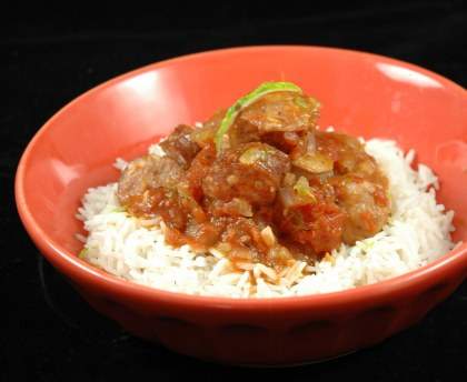 Rougail saucisses réunionnais