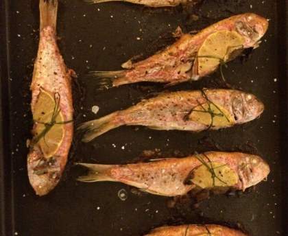 rougets farcis à la tapenade