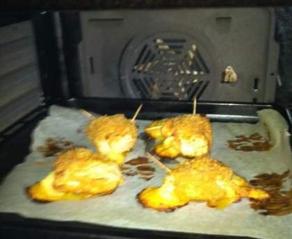 Roulades de poulet bacon farcies de cheddar (micro-ondes)