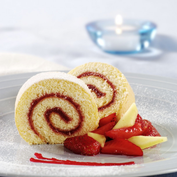 Roulé à la fraise
