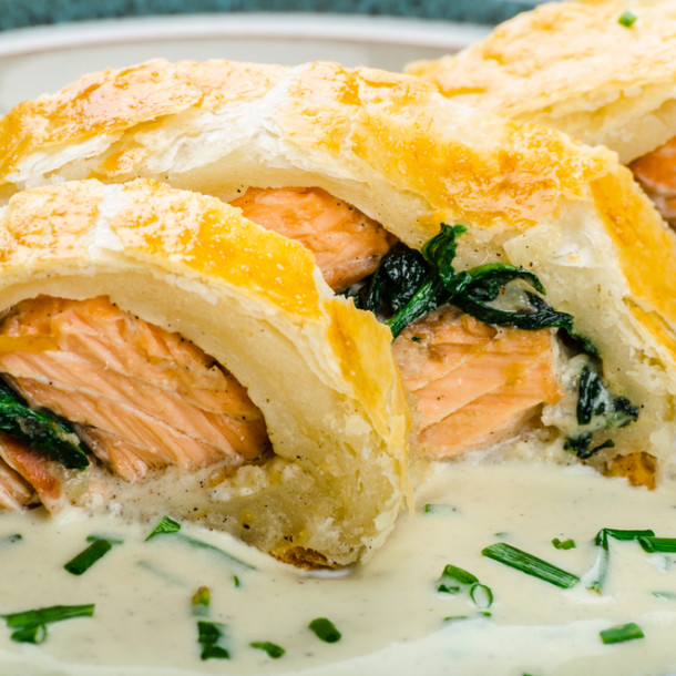 Roulé au saumon et épinards au Thermomix