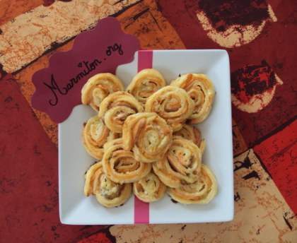 Rouleau feuilleté au saumon