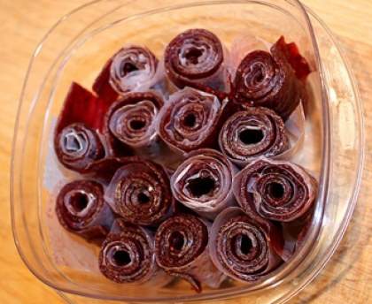 Rouleaux aux fruits maison