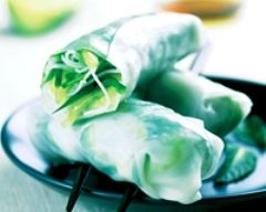 Rouleaux de printemps à la julienne de concombre