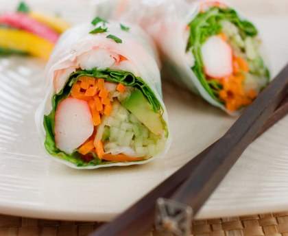 Rouleaux de printemps au crabe