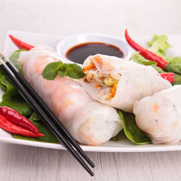 Rouleaux de printemps aux crevettes