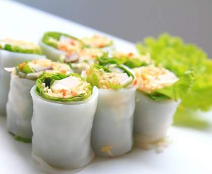 Rouleaux de printemps crus
