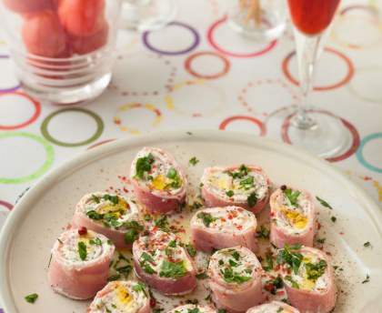 Roulés de jambon au fromage