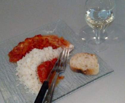 Roussette à la tomate