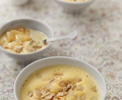 Sabayon de poire aux amandes