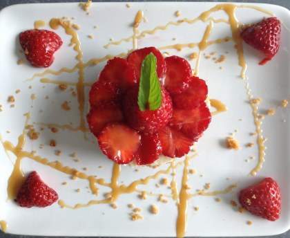 Sablé gourmand aux fraises