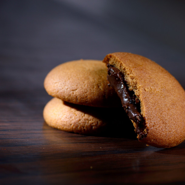 Sablés fourrés au chocolat