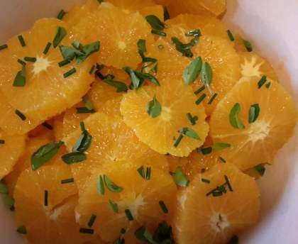 Salade aux oranges de Fafi (entrée sucrée-salée)