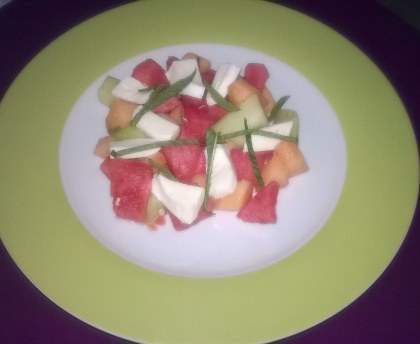 Salade aux trois melons