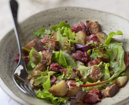 Salade chaude aux gésiers