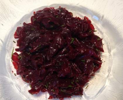Salade de betterave à la coriandre fraîche