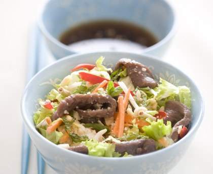 Salade de boeuf à la citronnelle