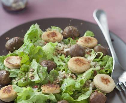 Salade de boudin blanc et marrons