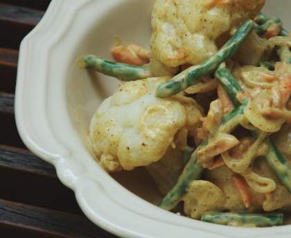 Salade de chou-fleur à l'indienne