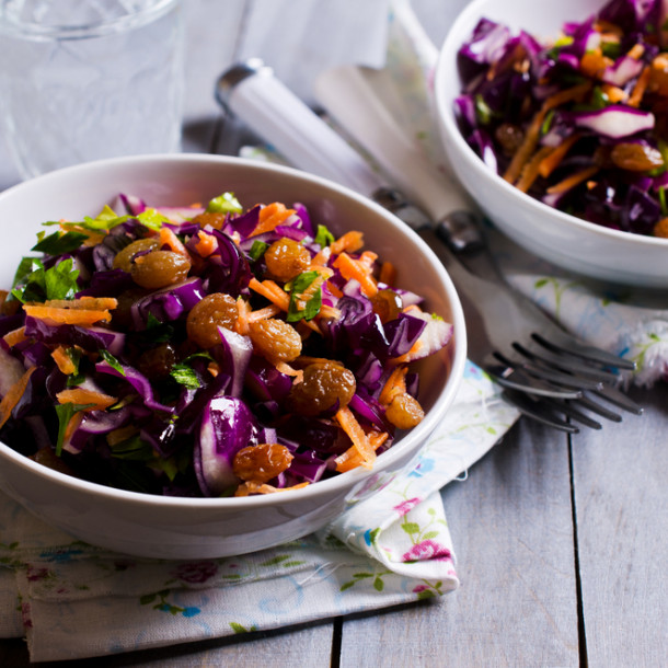 Salade de chou rouge au Thermomix