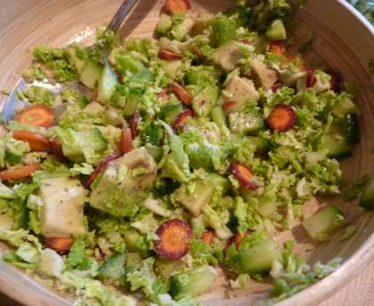 Salade de choux vert