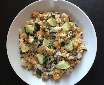 Salade de crabe et mangue