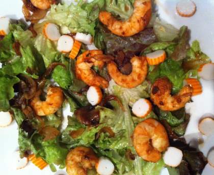 Salade de crevettes