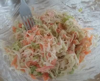 Salade de crudités à la crème fraîche