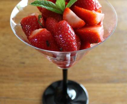 salade de fraises orientale