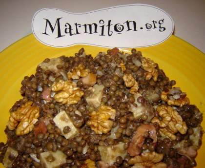 Salade de lentilles au cantal
