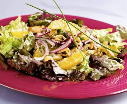 Salade de moules à l'orange