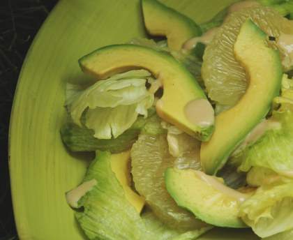 Salade de pamplemousse à l'avocat