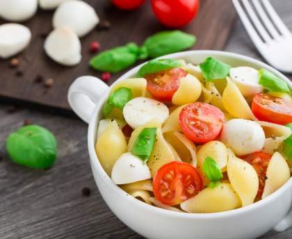 Salade de pâtes au basilic