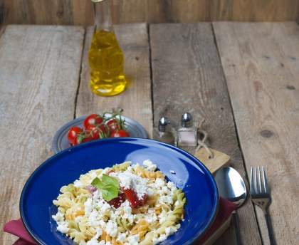salade de pâtes au chèvre