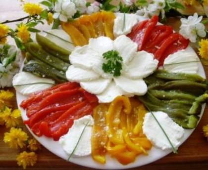 Salade de poivrons grillés à la feta 