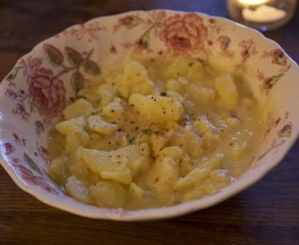Salade de pommes de terre à la souabe