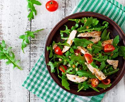 Salade de poulet toute simple (restes de poulet)