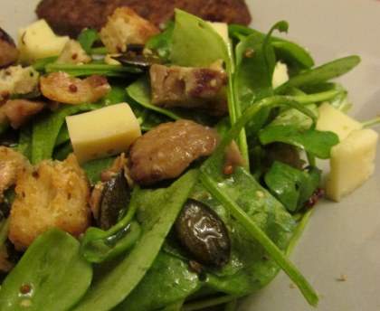 Salade de pourpier aux châtaignes
