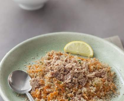 Salade de quinoa aux carottes et au thon