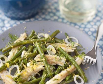 Salade de raie aux haricots verts