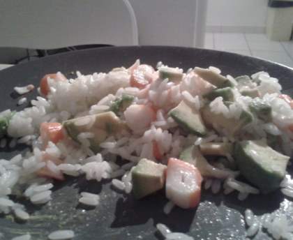 Salade de riz façon sushi