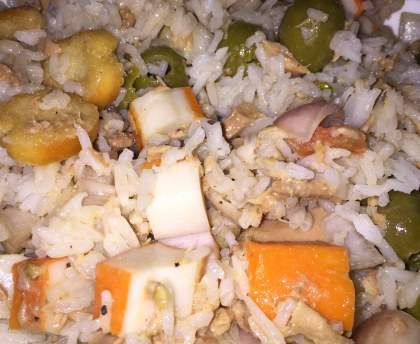 Salade de riz sauvage au thon
