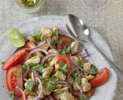 salade de tomates poulet et gingembre