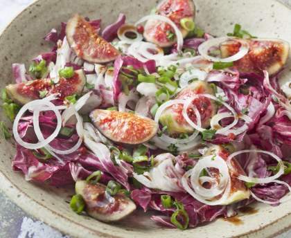 Salade de trévise aux figues