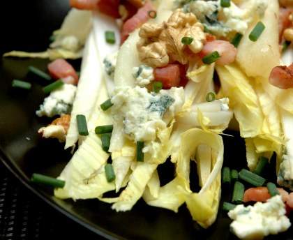 Salade d'endives aux lardons et poires