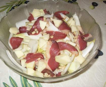 Salade d'endives et magrets de canards