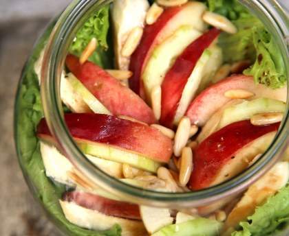 Salade d'été aux pêches