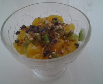 Salade d'orange gourmande au pralin