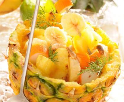 SALADE EN COQUES D'ANANAS