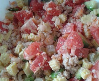 Salade exotique au crabe